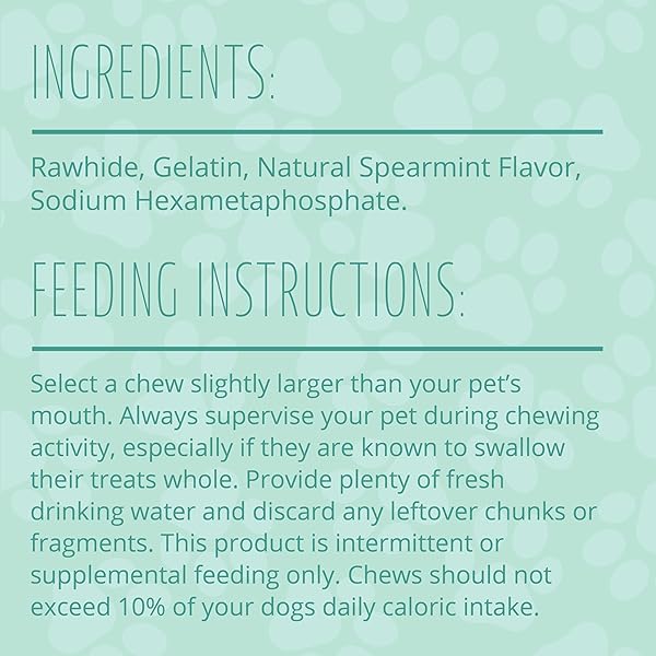 BETTER BELLY TRIPLE ACTION RIDGES SMALL ROLLS, 10 COUNT, HIGHLY DIGESTIBLE RAWHIDE FOR DOGS