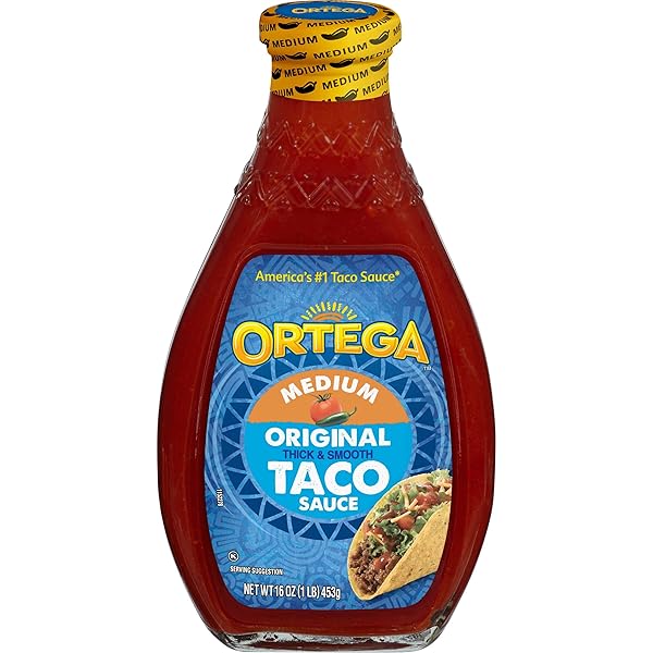 ORTEGA ORIGINAL TACO SAUCE, MEDIUM, 16 OUNCE