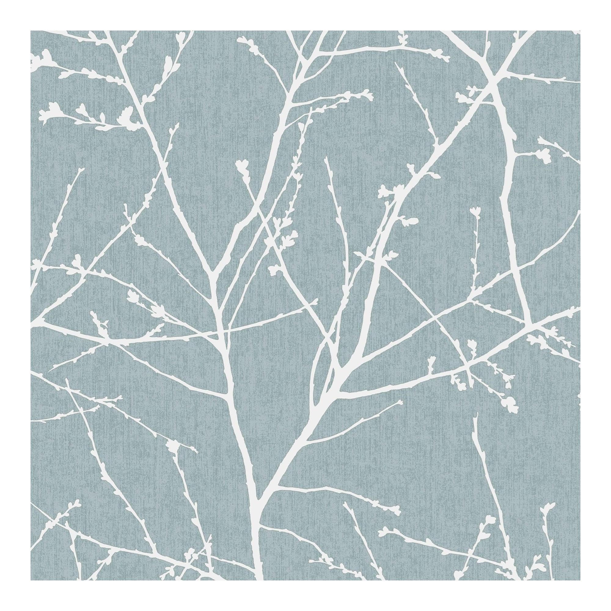 Superfresco Easy Innocence Branch Duck Egg Wallpaper | Paste the Wall | Duck Egg Trees | Eco-Friendly — image 1
