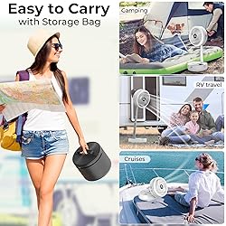 40000mAh Battery Operated Oscillating Table Fan