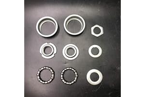 2" Cup Bottom Bracket Set,One-Piece Bottom Bracket Cup Set Bearings Included,Silver