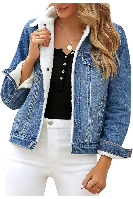 PGI Traders Women's Flannel Lined Denim 
