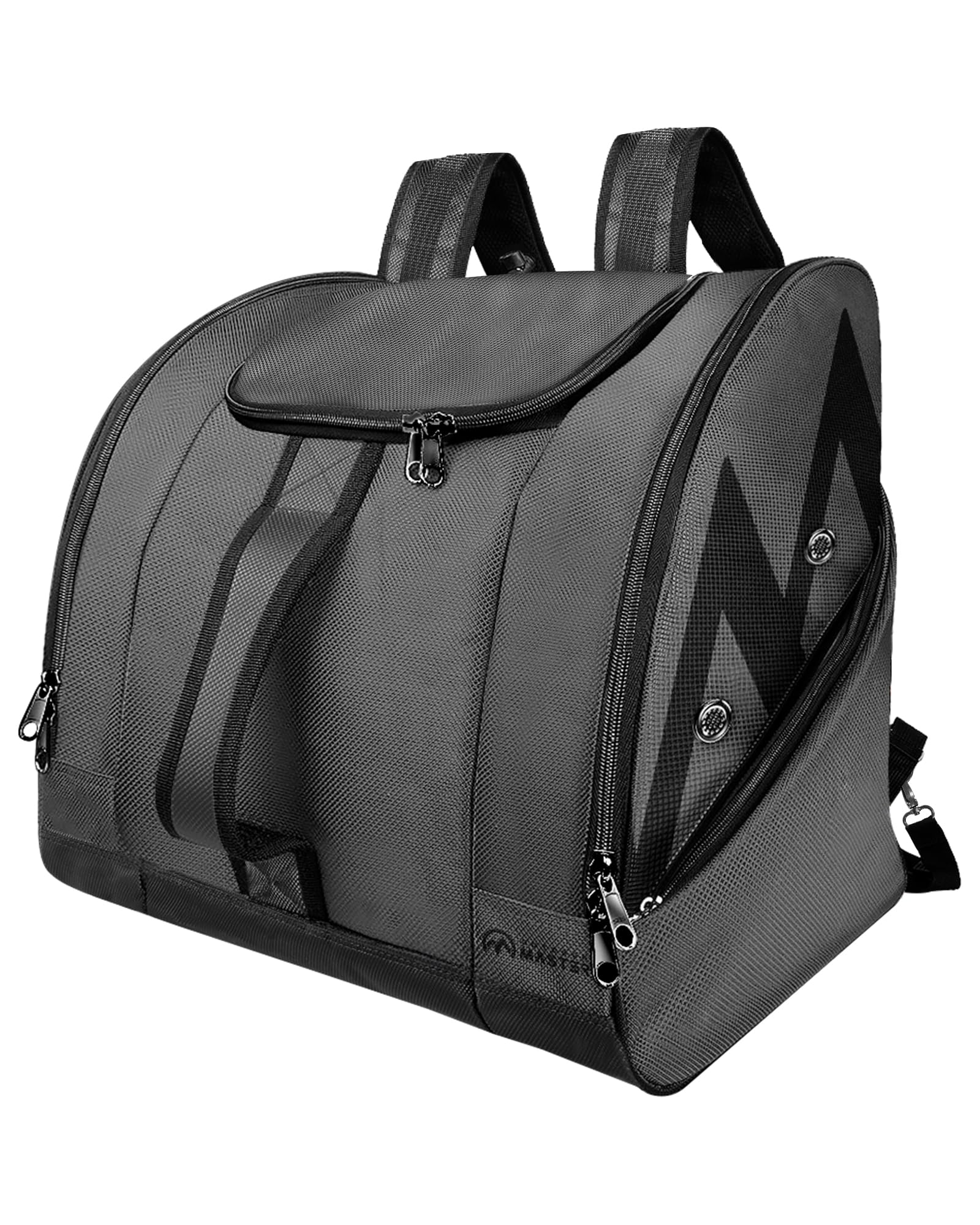 OutdoorMaster Update Boot Bag POLAR BEAR - 50L Ski Boots and Snowboard Boots Bag, Excellent for Travel with Waterproof Exterior & Bottom - for Men, Women and Youth -Dark Gray Image