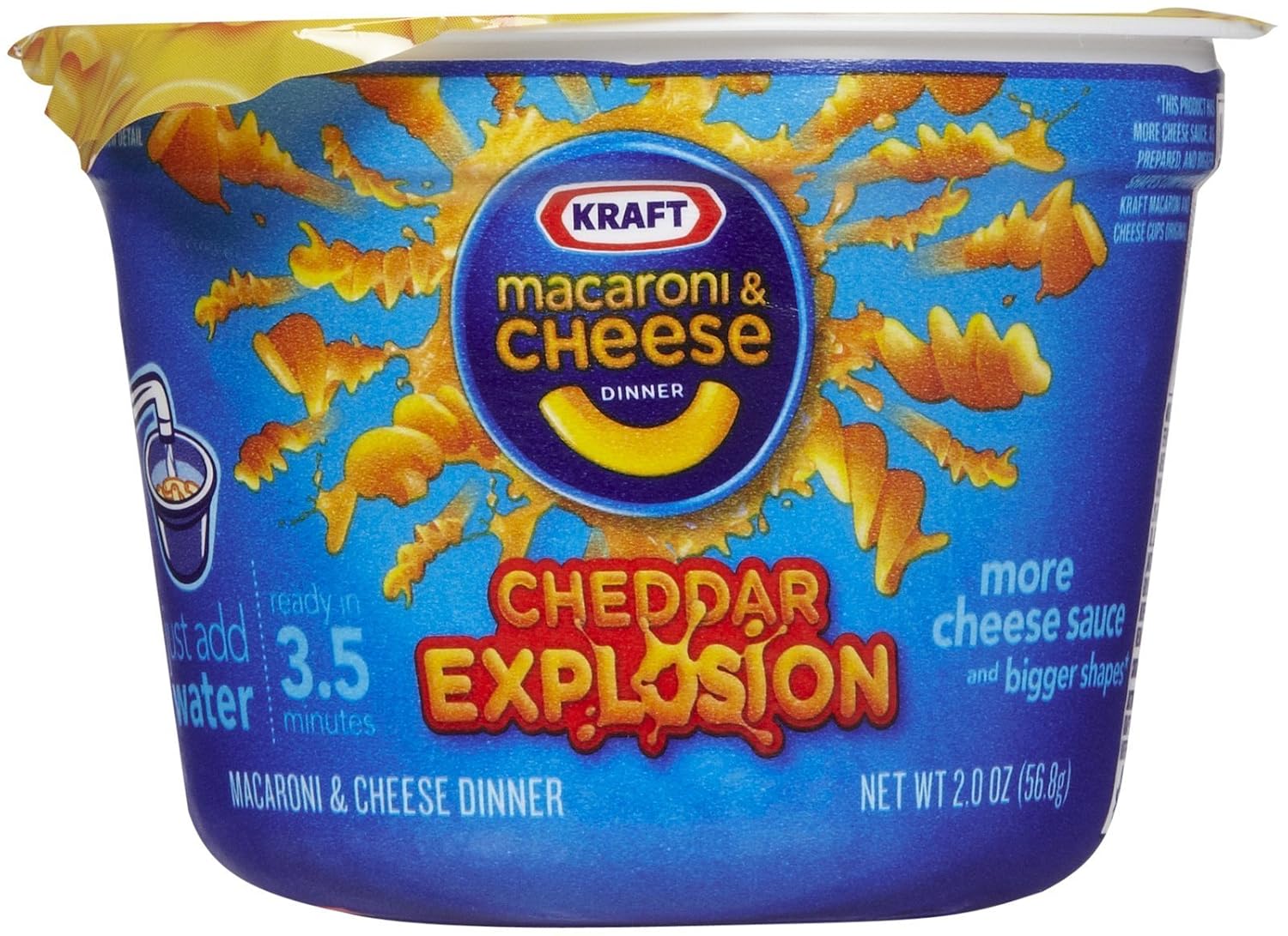 Kraft cheddar explosion macaroni&Cheese dinner #2 (021000028214)