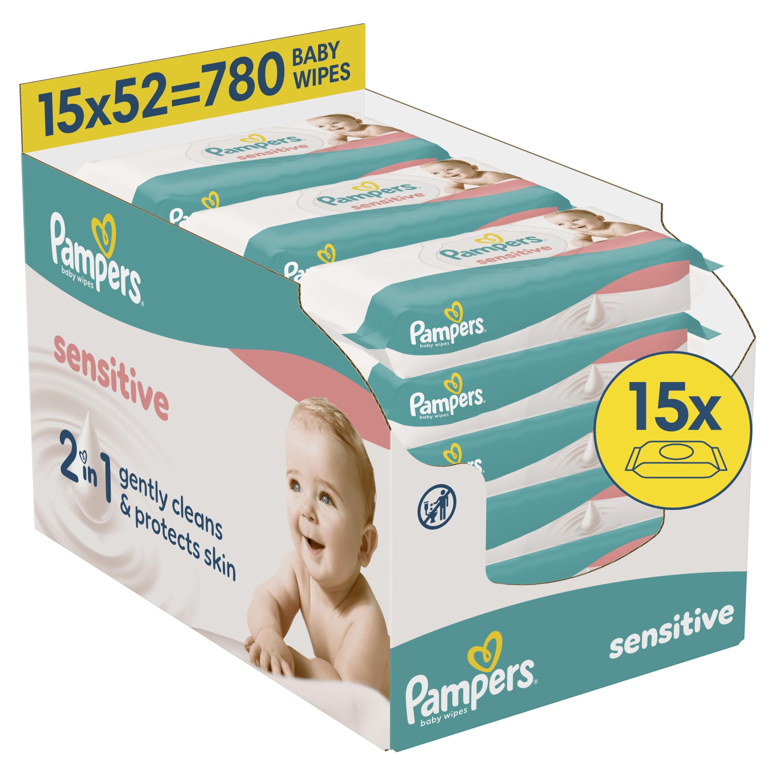 Pampers Sensitive Baby Wipes,...