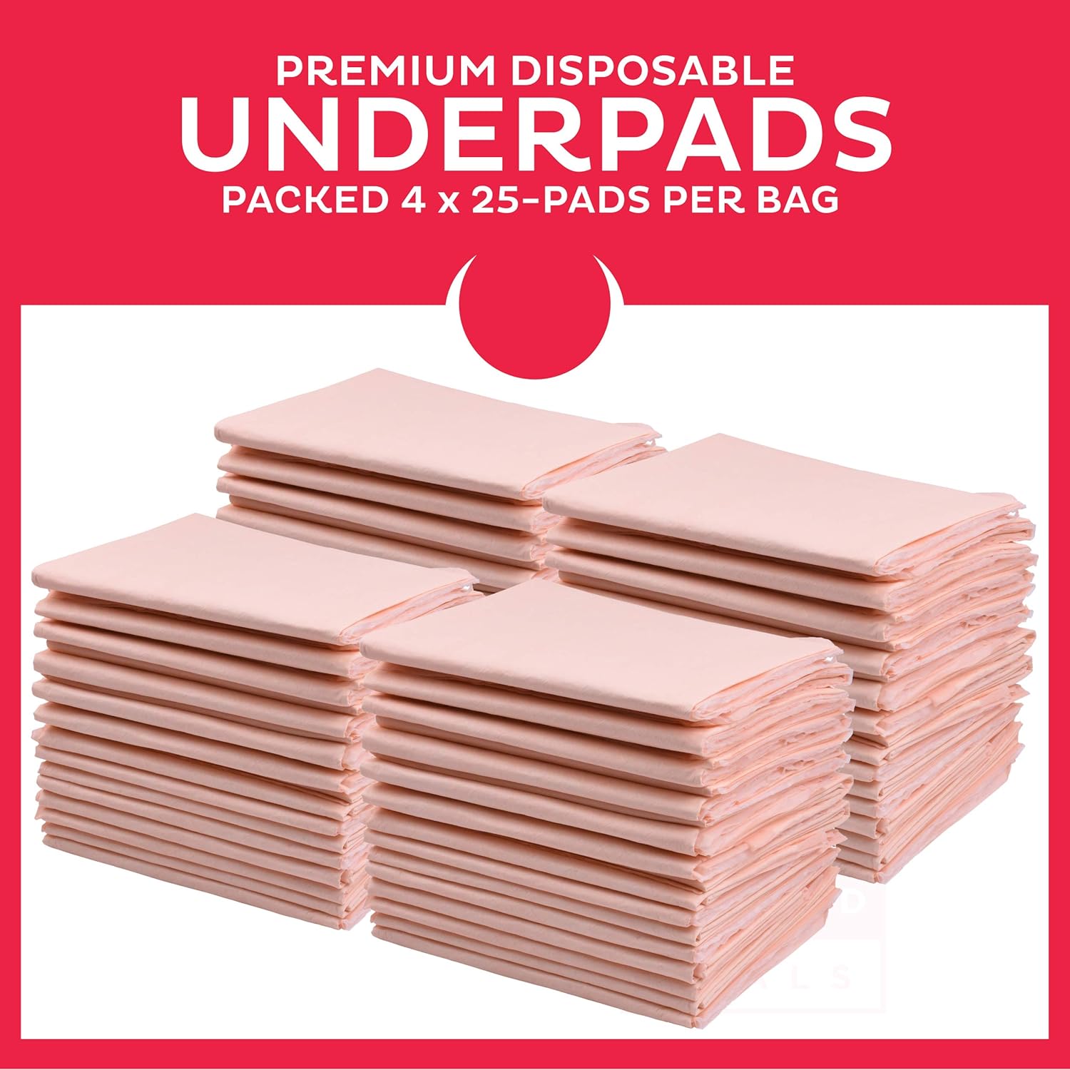 Premium Disposable Underpads 30”x36” (Packed 4x25 Case) Ultra Absorbent Chux Incontinence Bed Pads, Pet Training Pads X-Large 100/Case: Industrial & Scientific