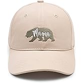 KOLWOVEN Mama Bear Embroidered Baseball Cap, Stylish Distressed Hat for Women, Perfect Mother's Day or Birthday Gift for Mom