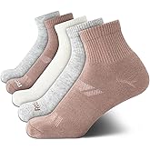 Reebok Womens Quarter Socks - 5 Pack Athletic Performance Cushioned Running Workout Ankle Socks for Women (Sizes: 4-10)