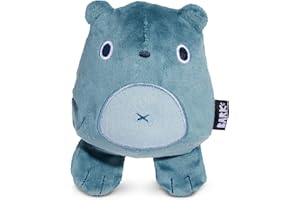 Barkbox Grey Bear Hugger Super Chewer 2-in-1 Plush Exterior Hard Core Plush Toy, Large Breeds