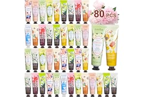 KIYTARBOO 80 Pack Hand Cream Gift Set: Hand Lotion Travel Size, Mini Hand Lotion Bulk, Lotion Sets for Women Gift, Hand Cream for Dry Cracked Hands, Stocking Stuffers Christmas Gifts For Women Coworker