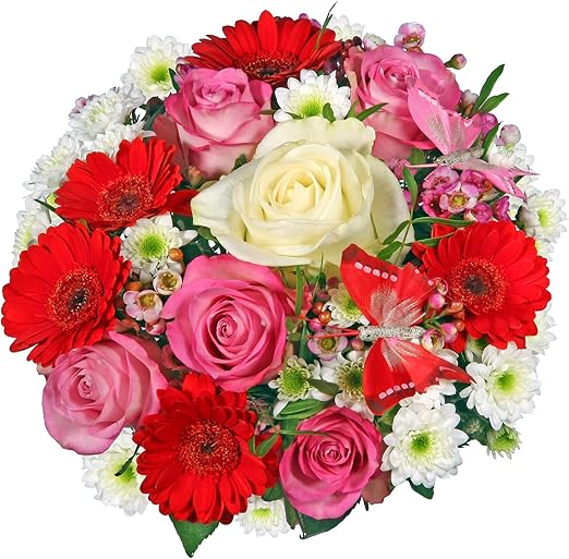 Mazzo Di Fiori Fiore Queen Biglietto Di Auguri Gratis Data Desiderata Salvafreschezza Confezione Regalo Amazon It Giardino E Giardinaggio