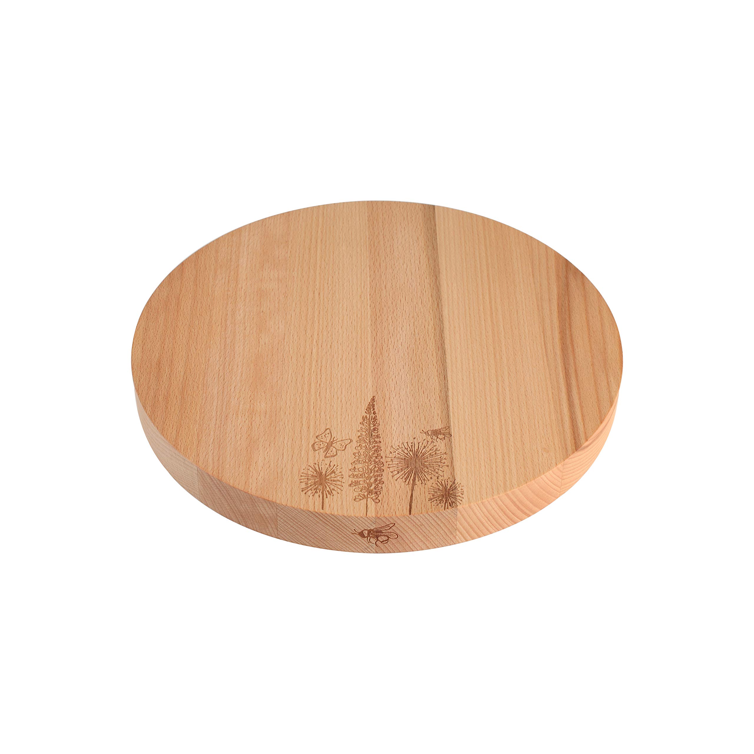 T&G Cottage Garden Beech Round Serving Block