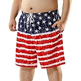 BRISIRA Big and Tall Swim Trunks for Men Bathing Suit with Mesh Lining Quick Dry Board Shorts Beach Swimsuit Pocket