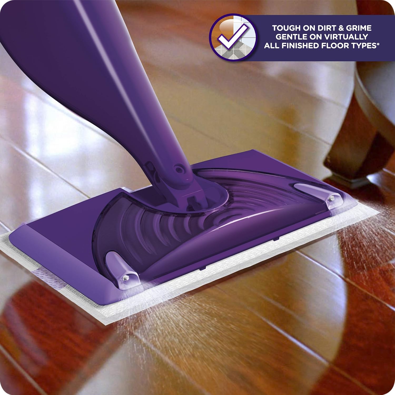 Swiffer WetJet Hardwood and Floor Spray Mop Cleaner Starter Kit, Includes: 1 Power Mop, 10 Pads, Cleaning Solution, Batteries: Health & Personal Care