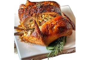 CREOLE FOODS Creole Food Turducken (Chicken Sausage Stuffing, 14lb) - Gourmet Stuffed Poultry Delight - Pre-Seasoned and Ready for Cooking to Simplify Your Holiday Cooking - A Suculent Trio of Turckey, Duck, and Chicken - Elevate your Holiday Dining Experience and Savor the Incredible Flavor and Depth in Every Bite