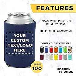 DISCOUNT PROMOS Custom Collapsible Beer Can Coolers