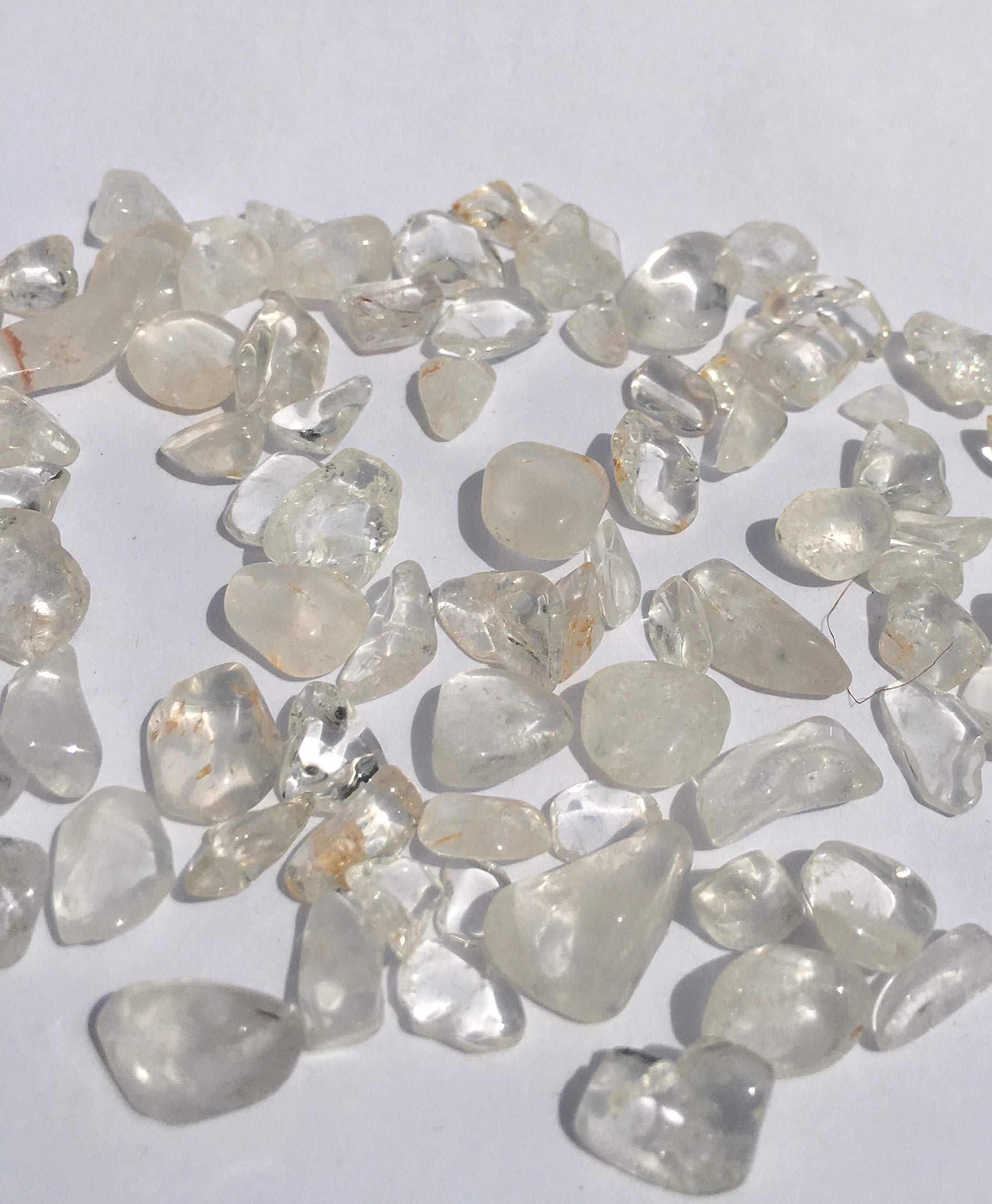 Clear Quartz Gemstone Crystal Chips - 50 Grams