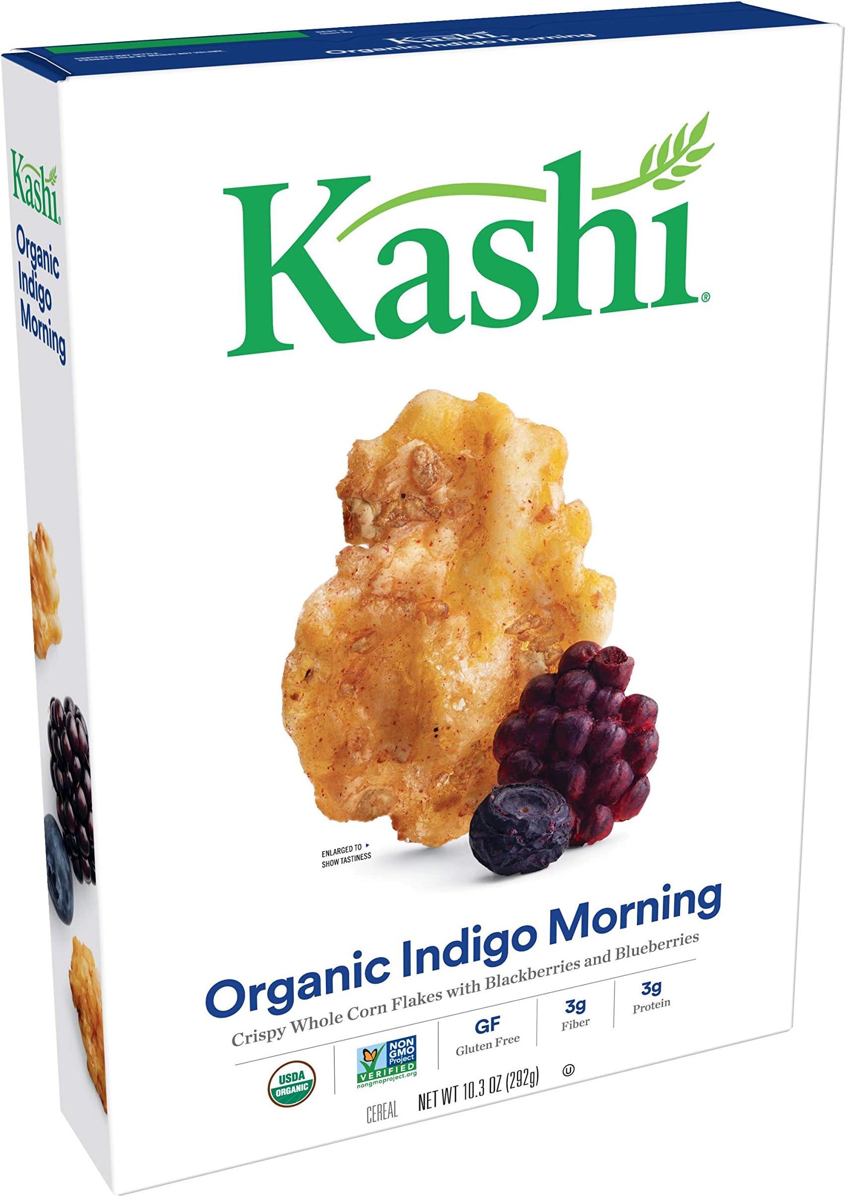 Kashi Organic Indigo Morning Cereal - Gluten Free, Non-GMO Project Verified, 10.3 Oz Box