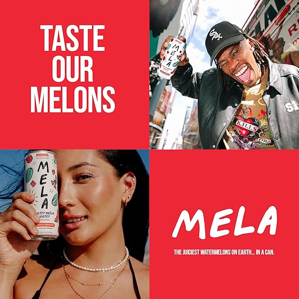 MELA WATERMELON WATER – WATERMELON JUICE, 100 PERCENT NATURAL FRUIT JUICE WITH VITAMIN C, ELECTROLYTES, ANTIOXIDANTS – COCONUT WATER ALTERNATIVE, GLUTEN-FREE (VARIETY, 11.15 FL OZ, 12-PACK)