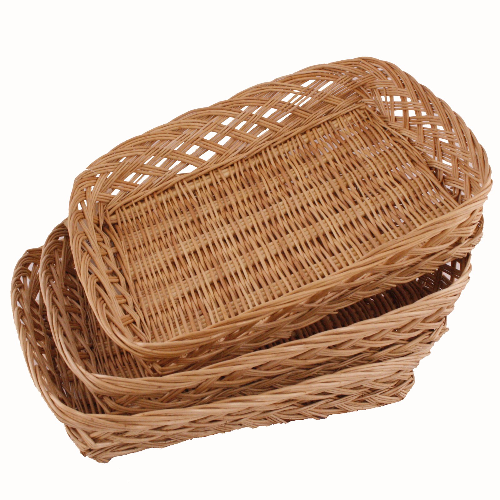 FloristryWarehouse Empty wicker hamper basket 36 x 30cm Pack of 3 baskets