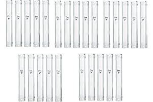 SUPER STAM Wholesale MEZUZAH CASE Holder (shidell) 25 pcs Plastic Semiround Silver shin self Stick Waterproof Rubber Cork lot of 25 (Clear, 15)