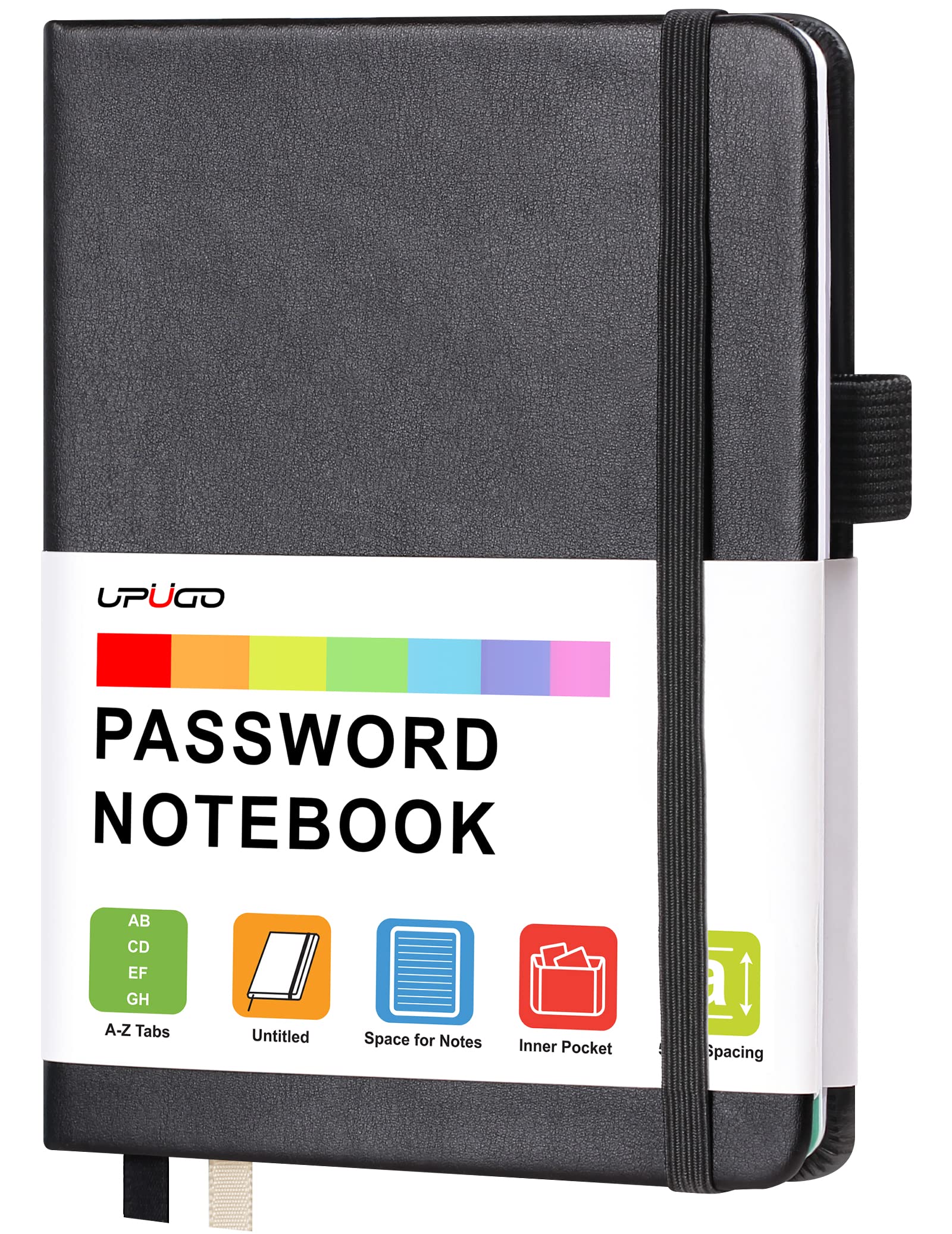Password Book with Alphabetical Tabs, UpUGo