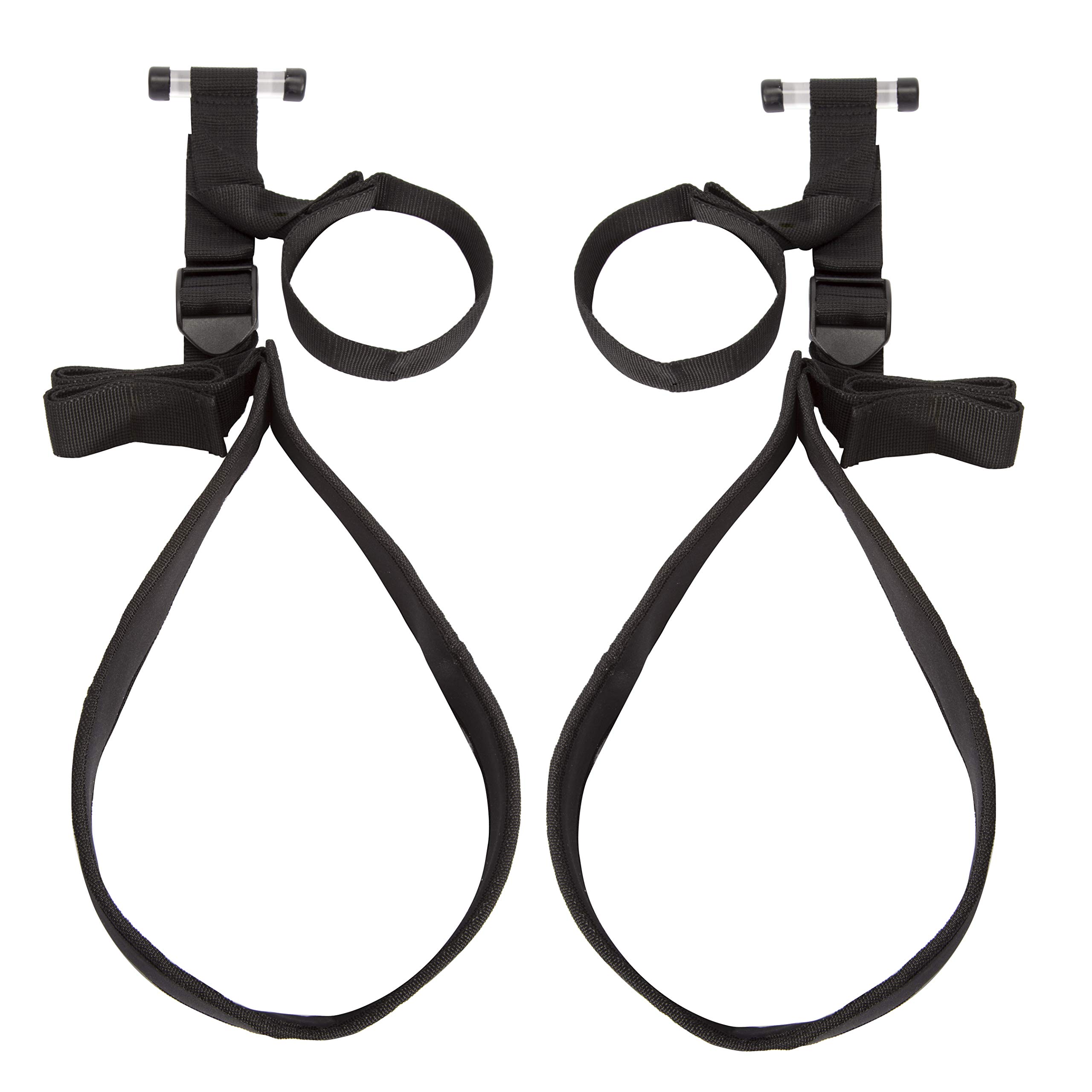 Lovehoney Bondage Boutique Sex Swing - 73 Inch Over the Door Adjustable Strong Sex Swing for Couples - 31 Inch Thigh Supports - Black