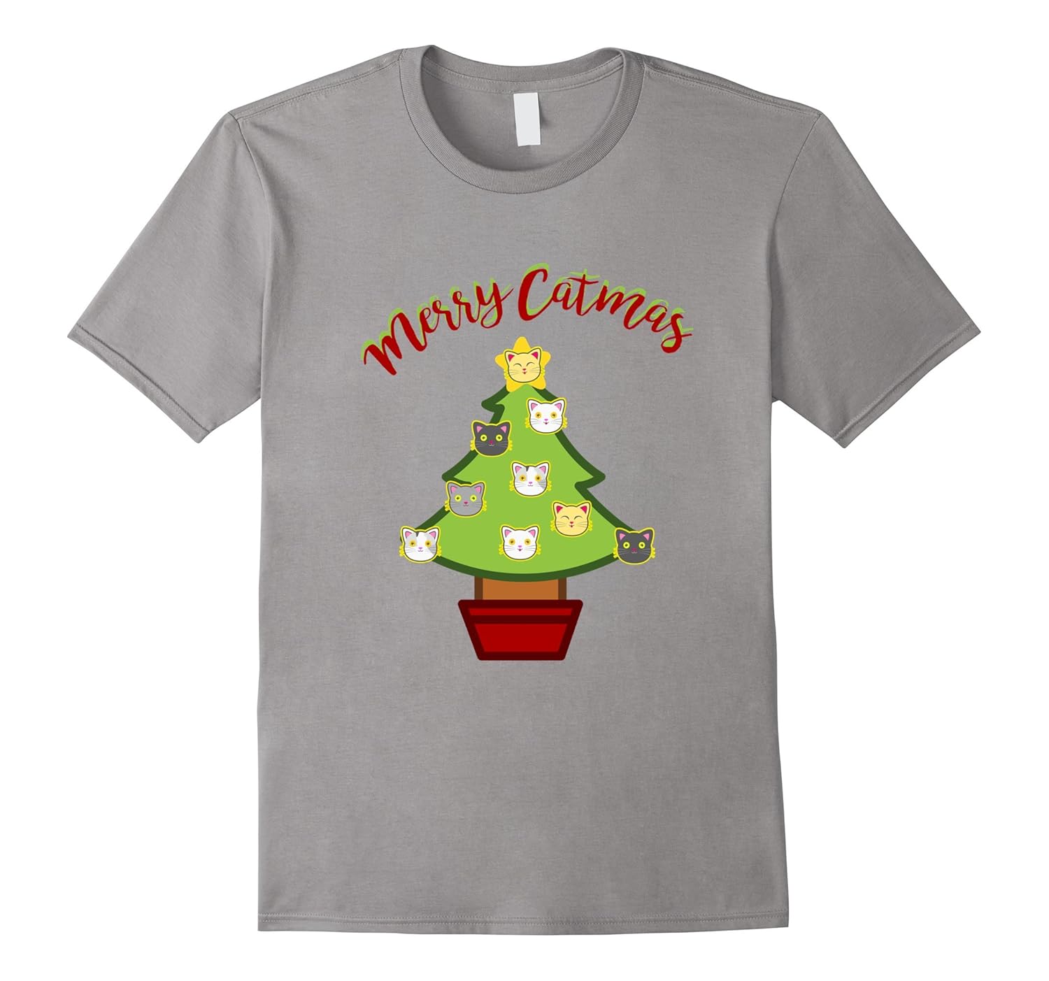 Merry Catmas Cute Christmas Cat Shirt-ANZ