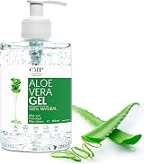 bleu & marine Bretania Organic Aloe Vera Gel 500ml Pure Natural Aftersun Face view 1
