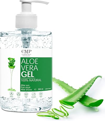 bleu & marine Bretania Organic Aloe Vera Gel 500ml Pure Natural Aftersun Face