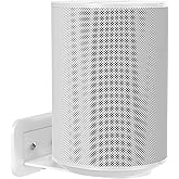 PlusAcc Wall Mount for Sonos Era 100 &amp; Studio, 1 Pack, White | Metal Space-Saving Holder Stand Bracket Shelf Compatible with Sonos Era 100 &amp; Ech0 4th Gen, Built in Cable Management