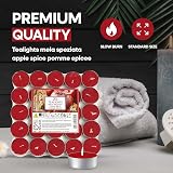 Price's Petali Apple Spice Tealights 25 Pack 4 Hour Burn Time view 5