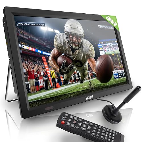 14” Small Portable TV with Antenna,Battery Operated TV with ATSC/HDMI ...