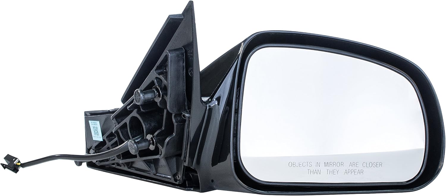 Passenger Side Mirror Compatible with Pontiac Grand Prix (2004 2005 2006 2007 2008) Black Non-Heated Non-Folding Power Operated Right Outside Rear View Door Mirror - GM1321279