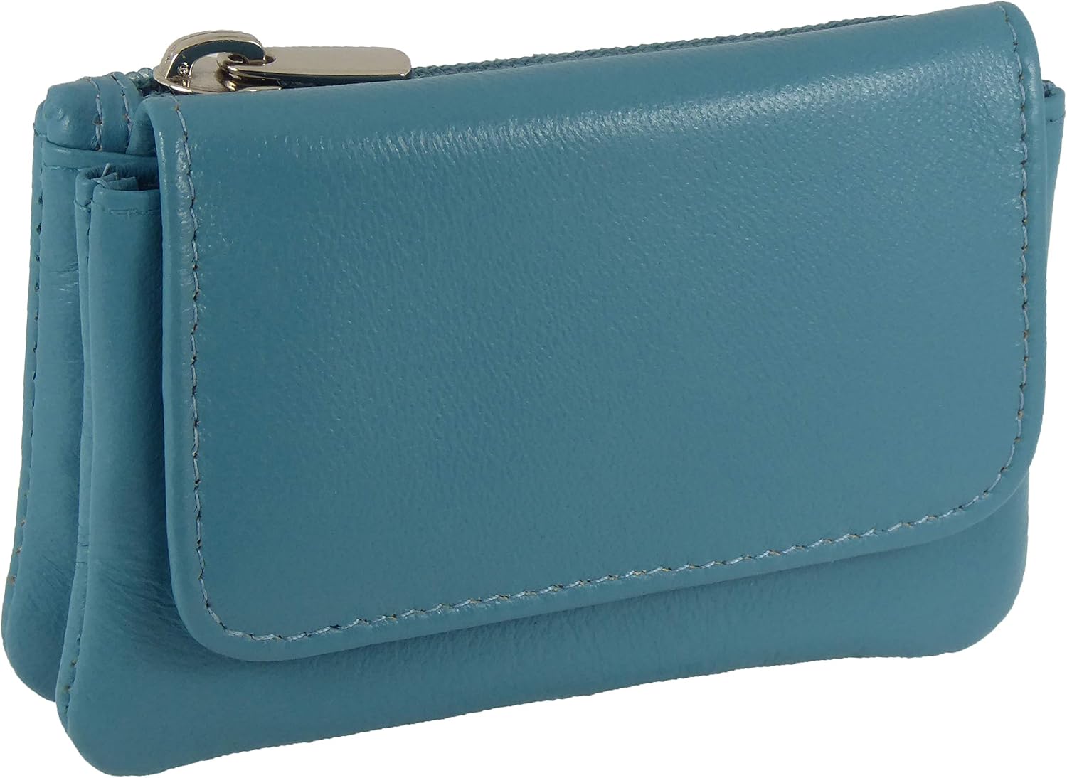 Portefeuille Compact Zippé Pour Femmes - Léger, élégant Avec Motif Floral Double Face | Idéal Pour Pièces, Cartes, Clés