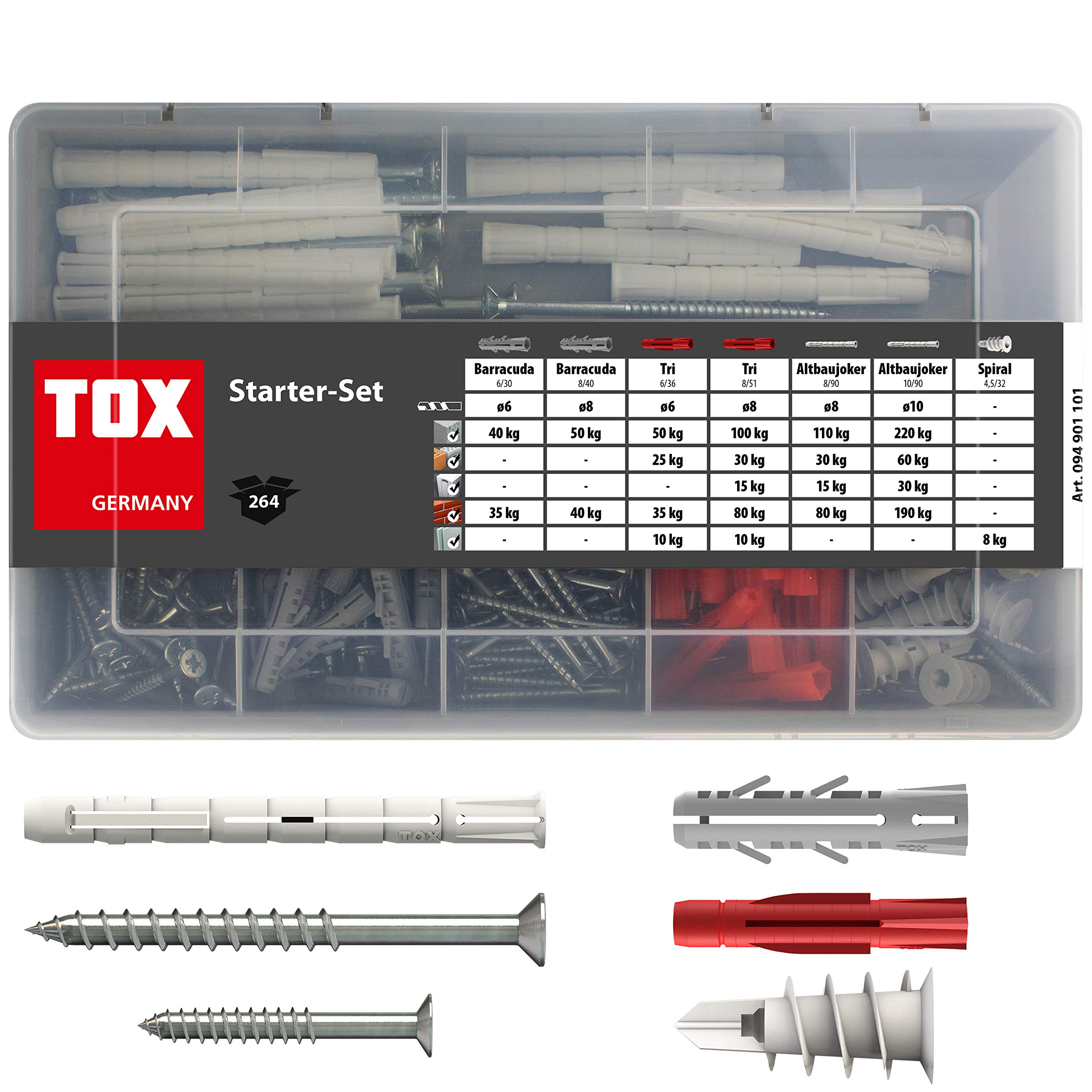 TOX standard assortment Starter Set 264 pcs, 1 piece, 094901101