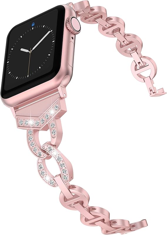 wearlizer apple watch band rose gold