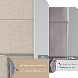 Boolegon No Drill Cordless Roman Shades for