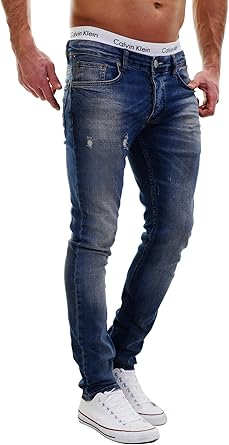 Merish De 5 Pocket Denim Jeans Stretch Used Look Skinny