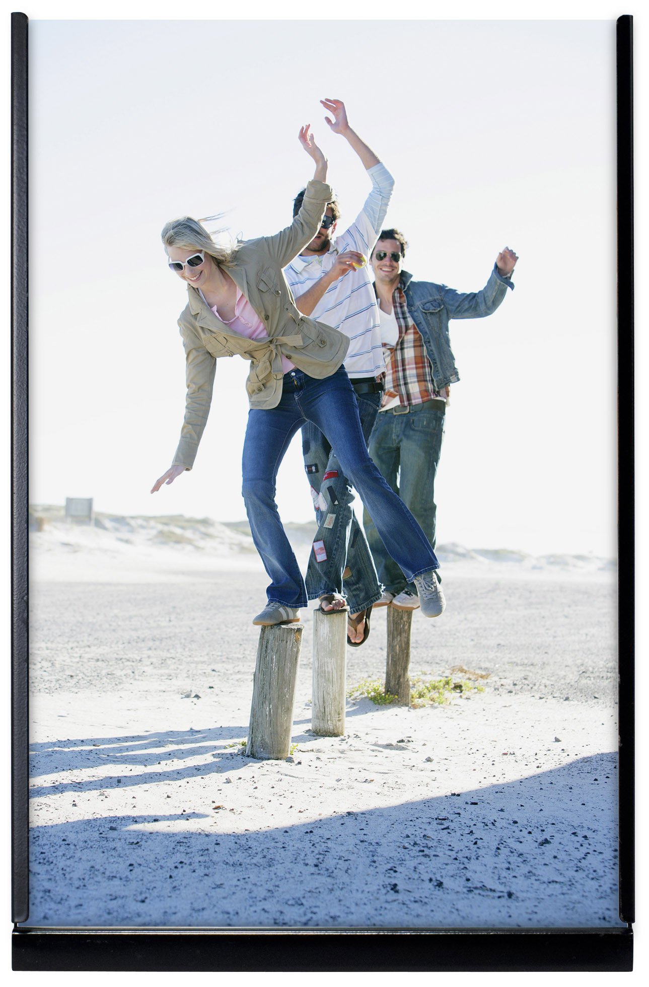 Malden International Designs Modern Life Millenium Metals Matte Black Metal Picture Frame, 4x6, Black