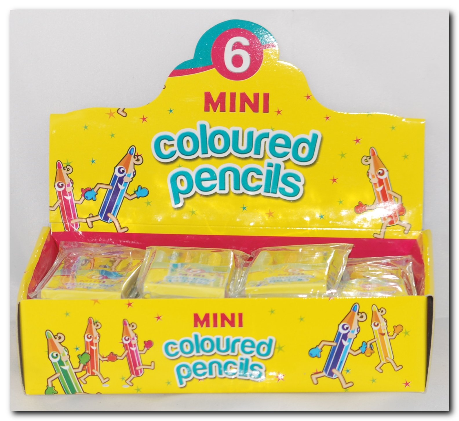 Mini Colouring Pencils Box of 24 Wallets Party Bags or Wholesale Buy