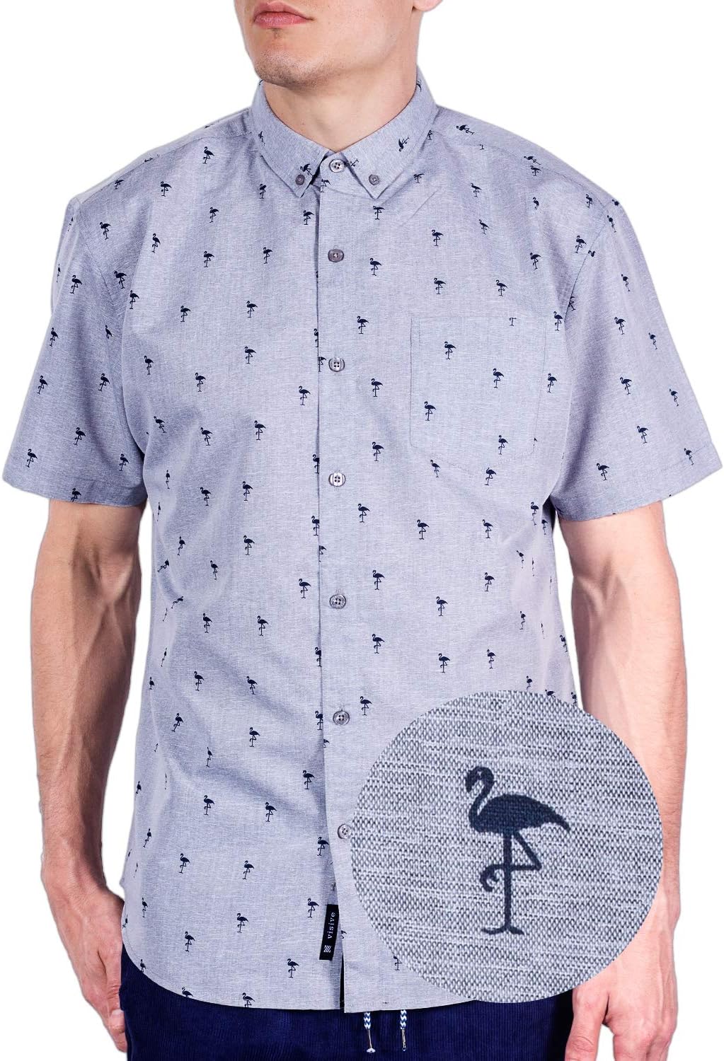 Mens Short Sleeve Button Down Printed Shirts - Over 45 Novelty Prints Sizes S - 4XL