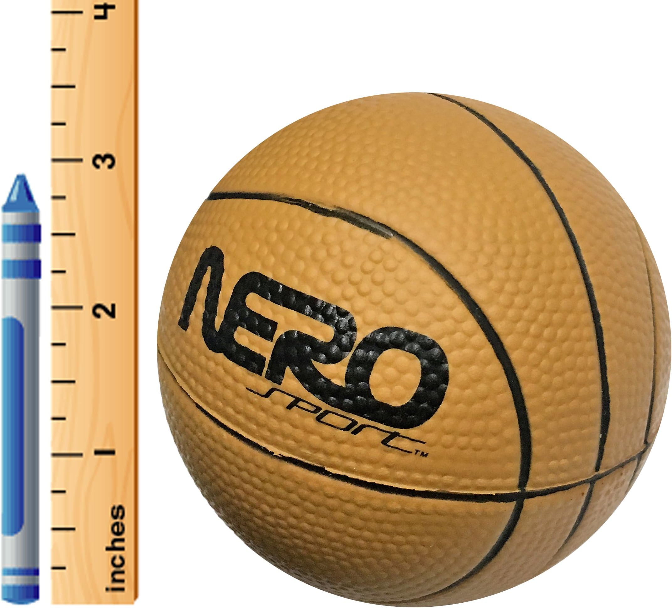 Nero NS200 High Bounce Rubber Toy Ball 3.5 inch Tennis Soccer and Basketball Great for The Streets Park Back Yard Agility Ball Bulk Price Birthdays