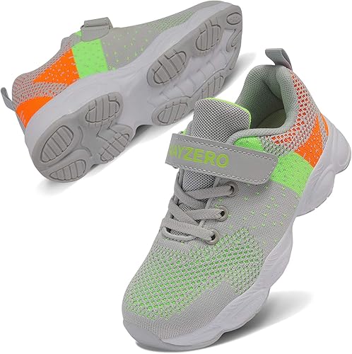 Amazon Xinbeige スニーカー キッズ 女の子 男の子 マジック 軽量 通気 滑り止め ジュニア 幼稚園 通学履き子供靴 Xinbeige 運動靴 スニーカー