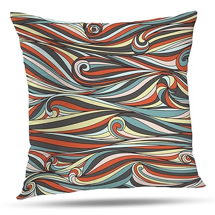 Amazon Com Batmerry Floral Pillow Covers 18x18 Inch Funky