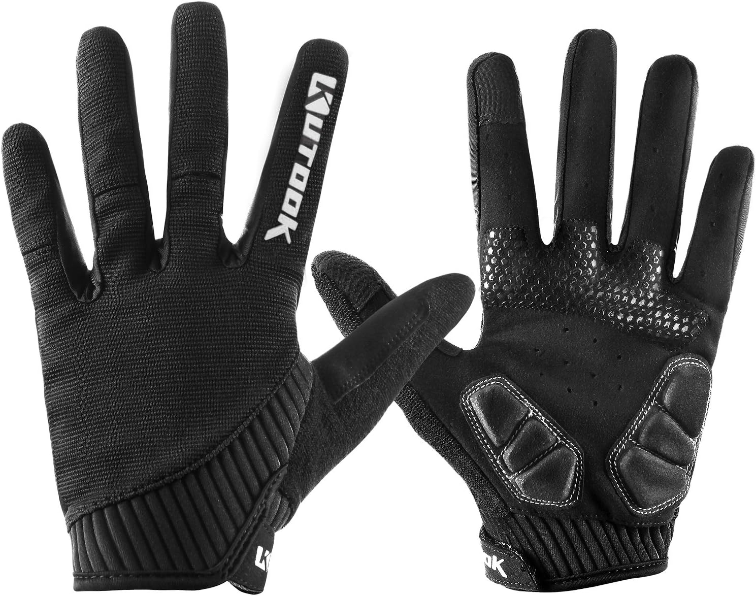 KUTOOKCycling Gloves Full Finger Breathable Touch Screen Anti-Slip Pad MTB Bike Gloves for Men Women