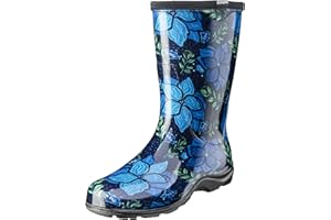 Sloggers Waterproof Garden Rain Boots for Women - Cute Mid-Calf Mud & Muck Boots with Premium Comfort Support Insole