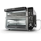 Ninja DCT451 12-in-1 Smart Double Oven with FlexDoor, Thermometer, FlavorSeal, Smart Finish, Rapid Top Convection and Air Fry