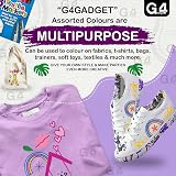 G4GADGET 8 Pack Colored Fabric Markers 4.8mm Bullet Tip Textile Pens view 6