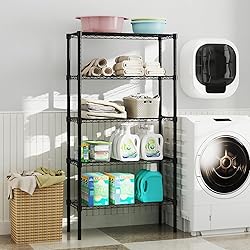 OLIXIS 5 Tier Storage Shelves, Metal Wire Rack